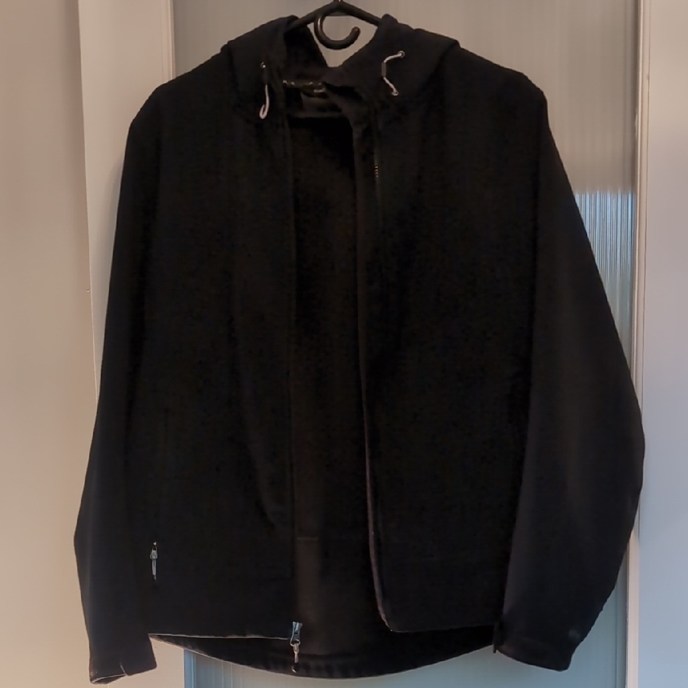 Sleek Black Bomber Jacket for Cold Weather
